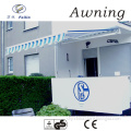 Aluminum motorized canvas awning against both rain and sunshade awning